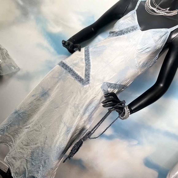 Upcycled handmade vintage tie dye slip dress - Picture 4 of 11